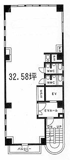 高田馬場平成ビル7F 間取り図