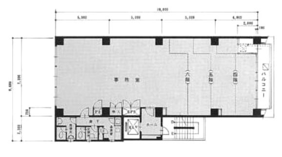 共生ビル別館1F 間取り図