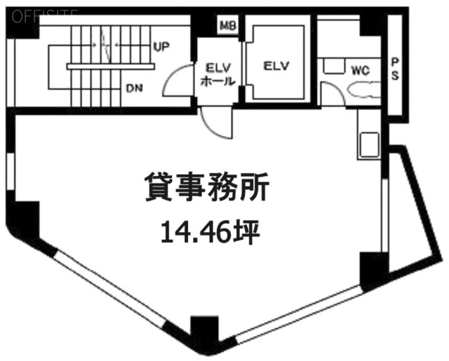五反田大力ビル1F 間取り図