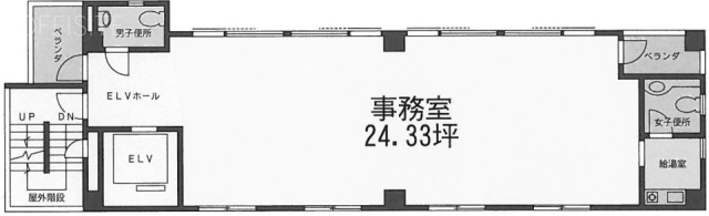 西新宿TKビル2F 間取り図