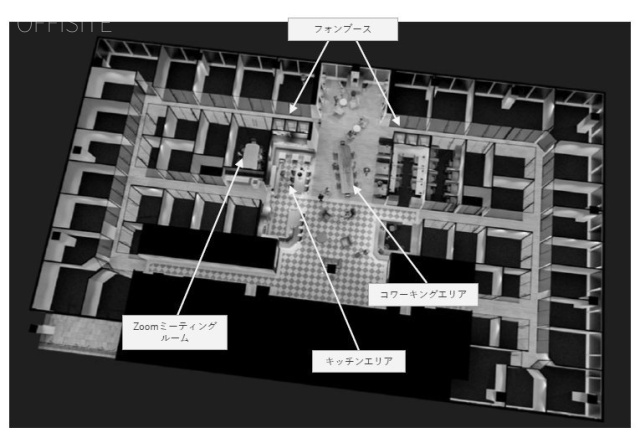東宝日比谷プロムナードビル(11階:サービスオフィス)1-2名 通路側 間取り図