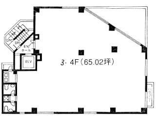 MYビル4F 間取り図