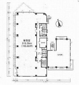 恵比寿MFビル401 間取り図