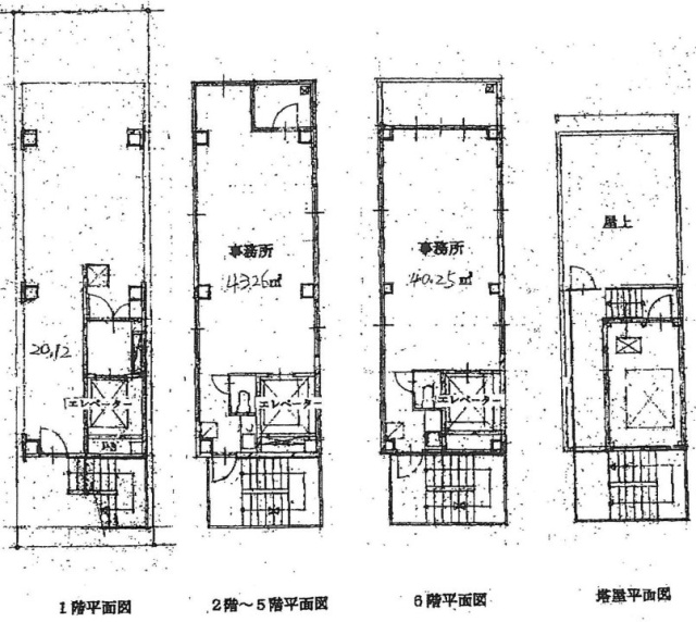 チュウヨウビル1-6F 間取り図