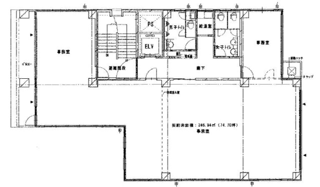 徳海屋ビル2F 間取り図