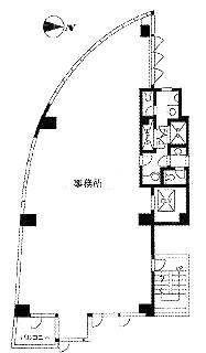 三田北島ビル9F 間取り図