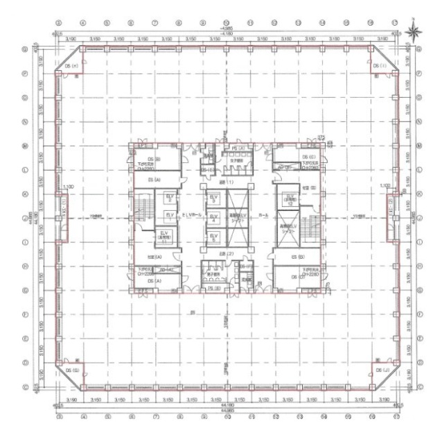 トレードピア淀屋橋7F 間取り図
