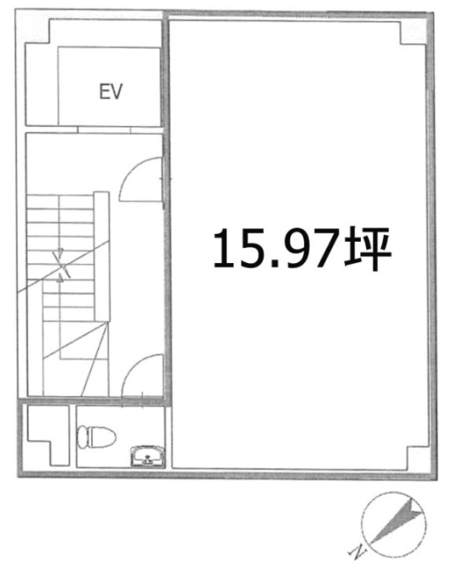 新堀ギタービル銀座8F 間取り図