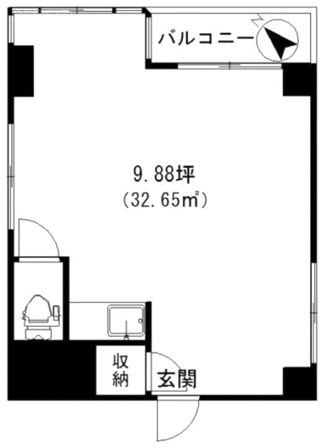 青山ビル2F 間取り図