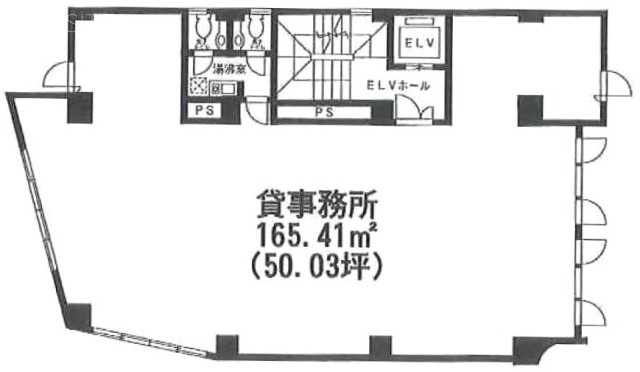 都築ビル5F 間取り図