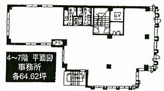 赤坂周山ビル2F 間取り図