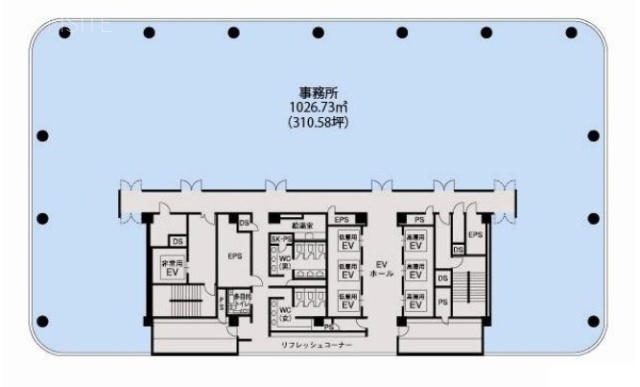 東京建物仙台ビル12F 間取り図