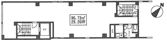 荘栄建物ビル1F～2F 間取り図