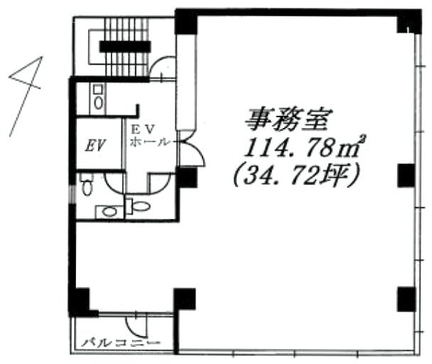 U biz 神田千桜1F 間取り図