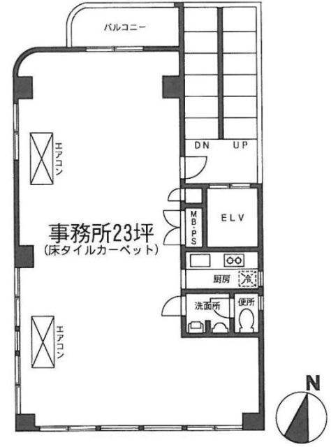 ナカハナビル2F 間取り図