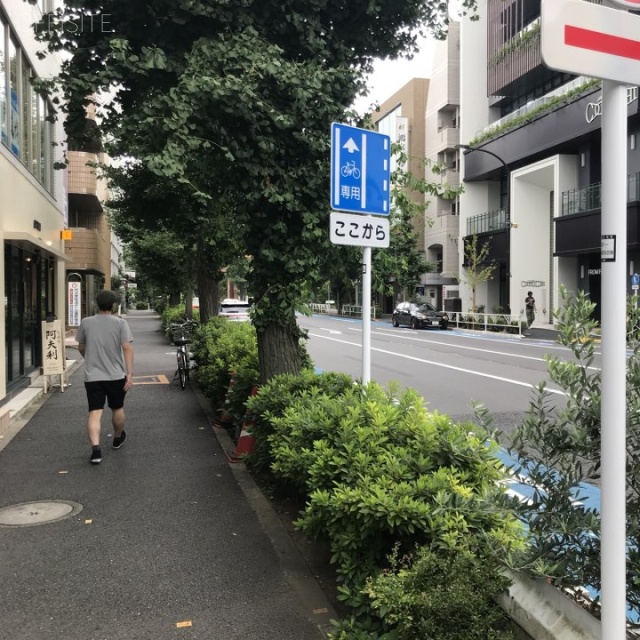 MJ原宿ビル ビル前面道路