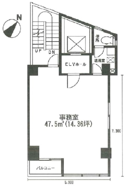 芝崎ビル4F 間取り図
