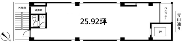 郁文堂青山通りビル1F 間取り図