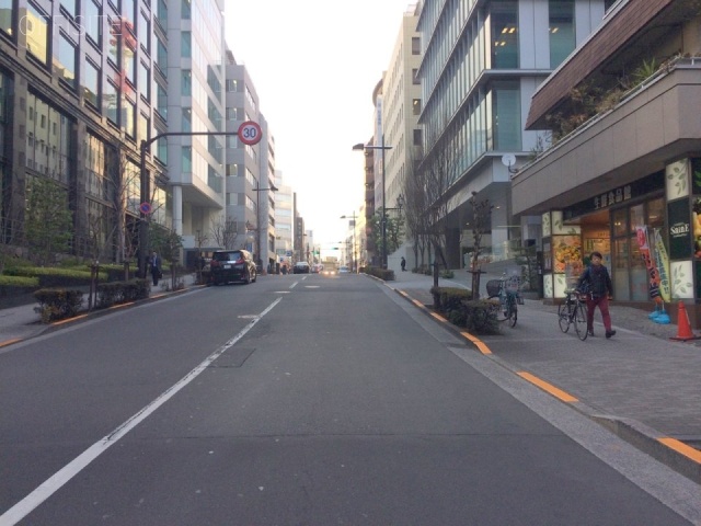 麹町山王マンション ビル前面道路