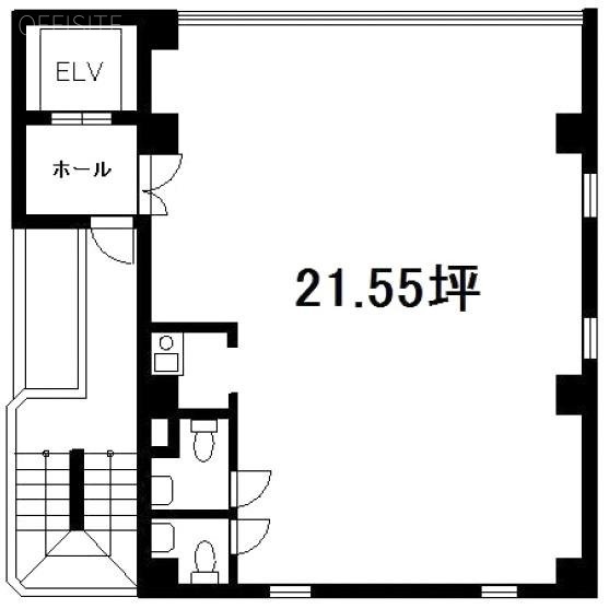 根本ビル1F 間取り図