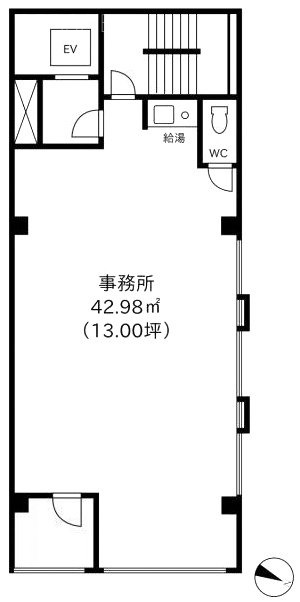 福岡第3ビル1F 間取り図