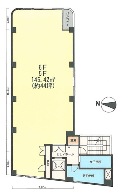 第3ヒカリビル6F 間取り図