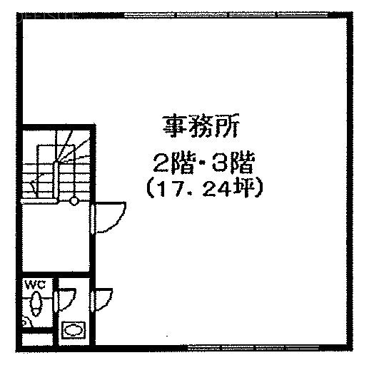 竹内ビル2F 間取り図