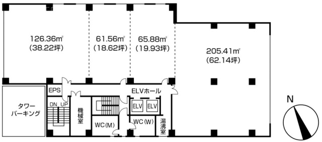 松戸第一生命ビル3F 間取り図