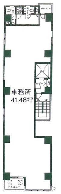 浅草橋金子ビル3F 間取り図
