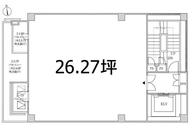 浦和駅新築テナントビルプロジェクト3F 間取り図