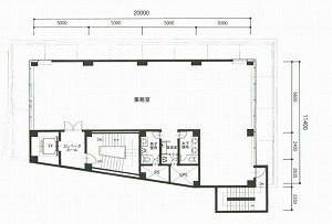 サウスゲート渋谷ビルB1F 間取り図