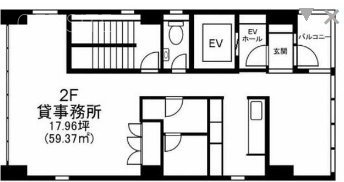 西楽堂アネックス2F 間取り図