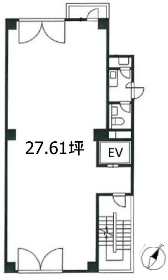 赤坂栗原ビル6F 間取り図