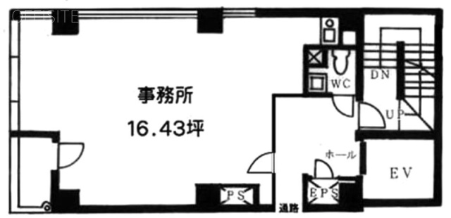 昭和アステック5号館5F 間取り図