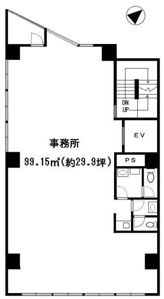 第一松岡ビル5F 間取り図