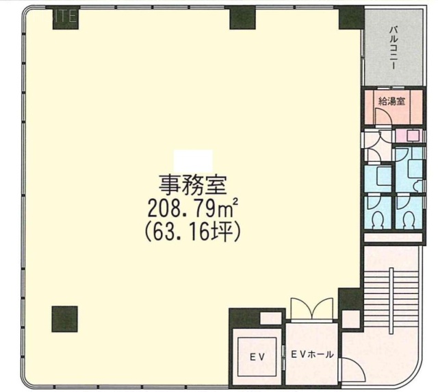 北海ビル新橋3F 間取り図