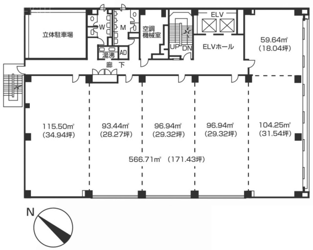 川越第一生命ビル5F 間取り図