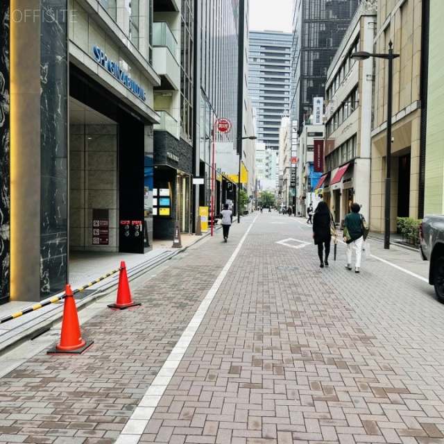 SPP銀座ビル　ビル前面道路