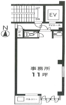 新大石屋ビル4F 間取り図