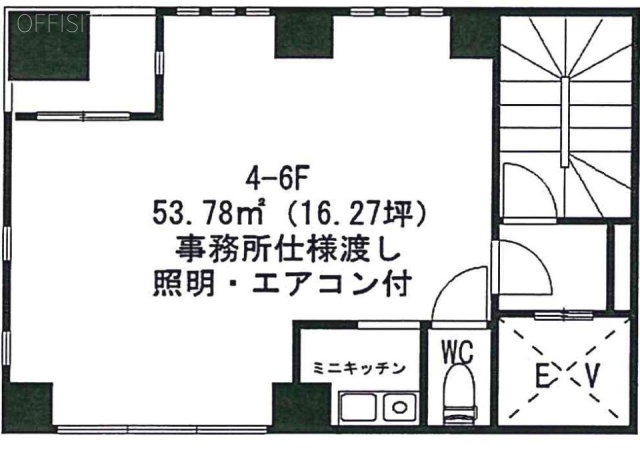 H2斎藤ビル5F 間取り図