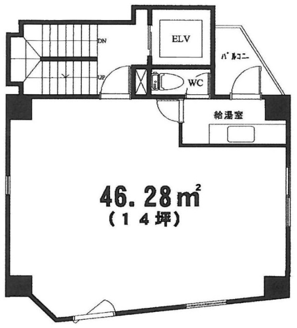 河合ビル2F 間取り図