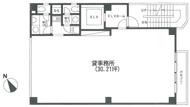 日本橋2丁目ビル6F 間取り図