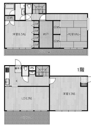 西大久保イレブン101 間取り図