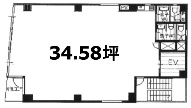 VORT東日本橋Ⅱ2F 間取り図