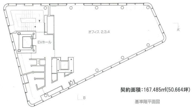 仮)代々木一丁目ビル1F～5F 間取り図