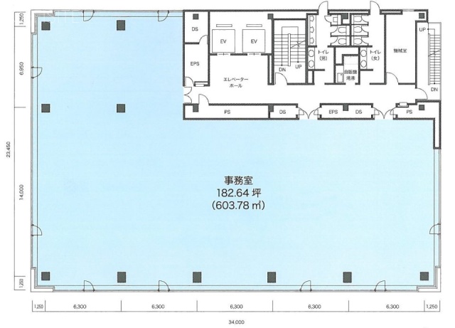 野村不動産西新宿共同ビル7F 間取り図