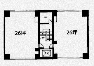 川岸会館ビル8F 間取り図