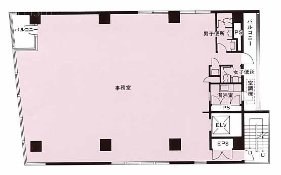 新宿内野ビルⅡ6F 間取り図