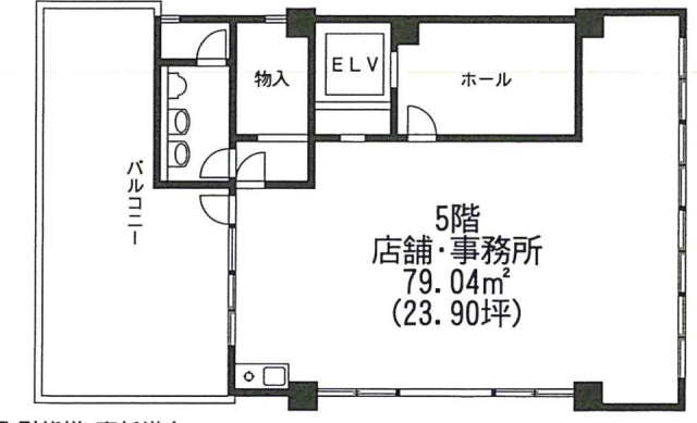 山崎ビル5F 間取り図