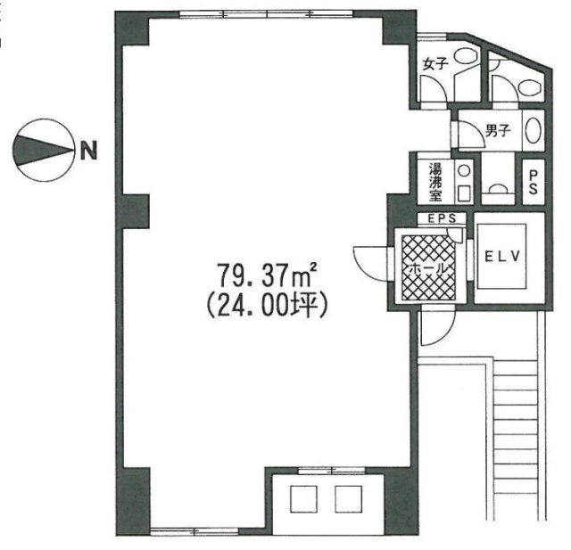 エポック有栖川2F 間取り図